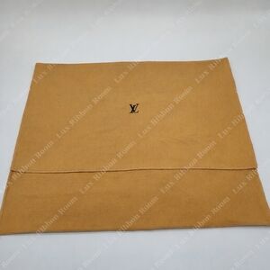 LOUIS VUITTON Extra Large Dust Bag Gold Tan Envelope Style Authentic EUC